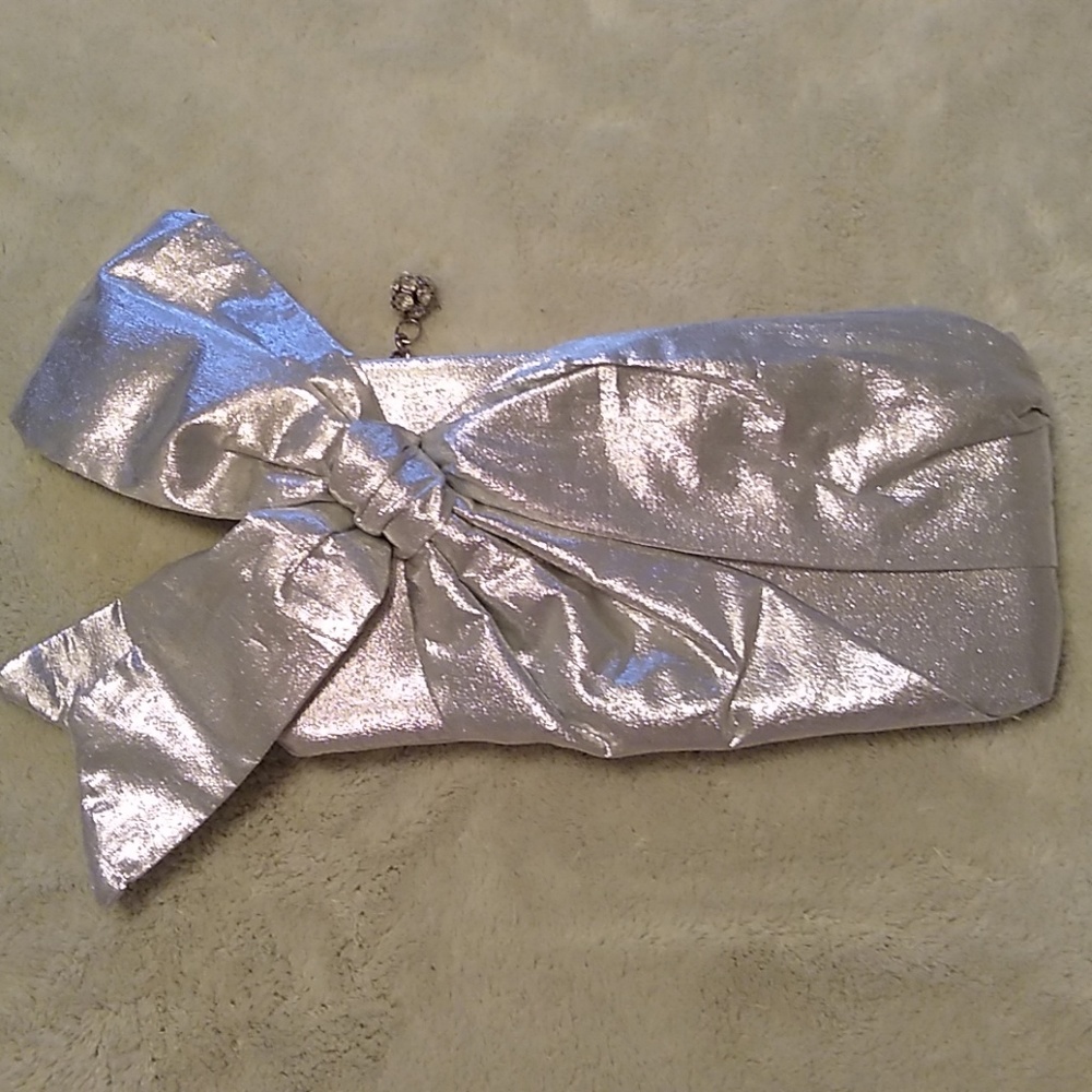 Silver Steve Madden Clutch